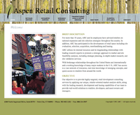 Aspen Retail Consulting website